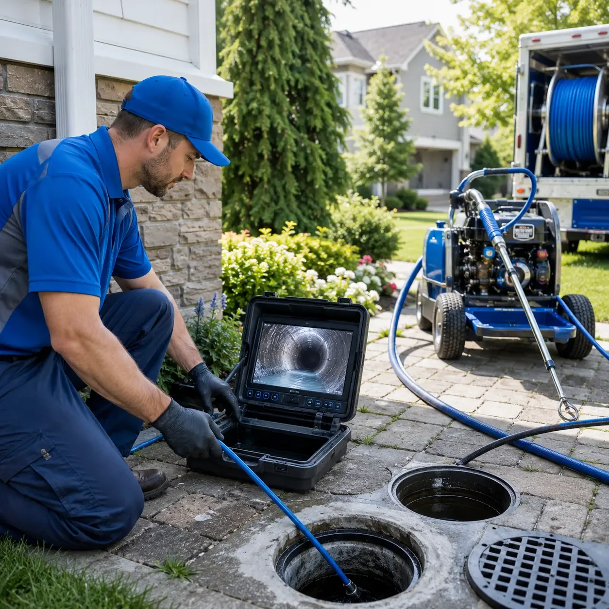 Outdoor drain cleaning professionals serving Campbellsport, WI
