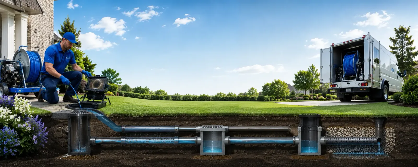 Outdoor drain cleaning information for Campbellsport, WI